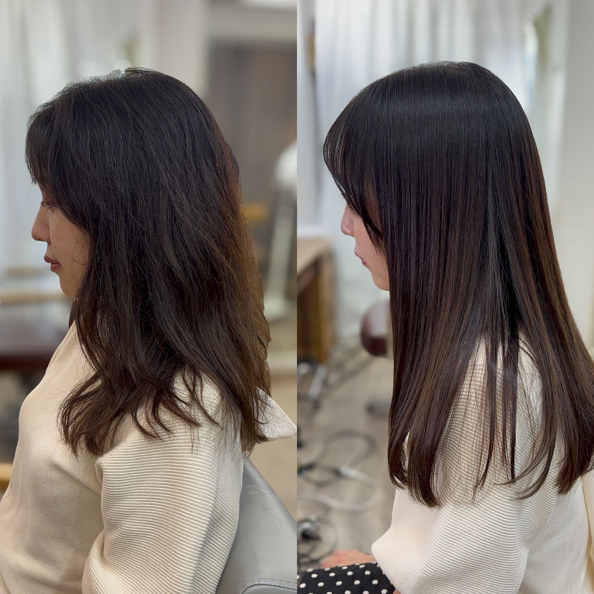 premium髪質改善　before after