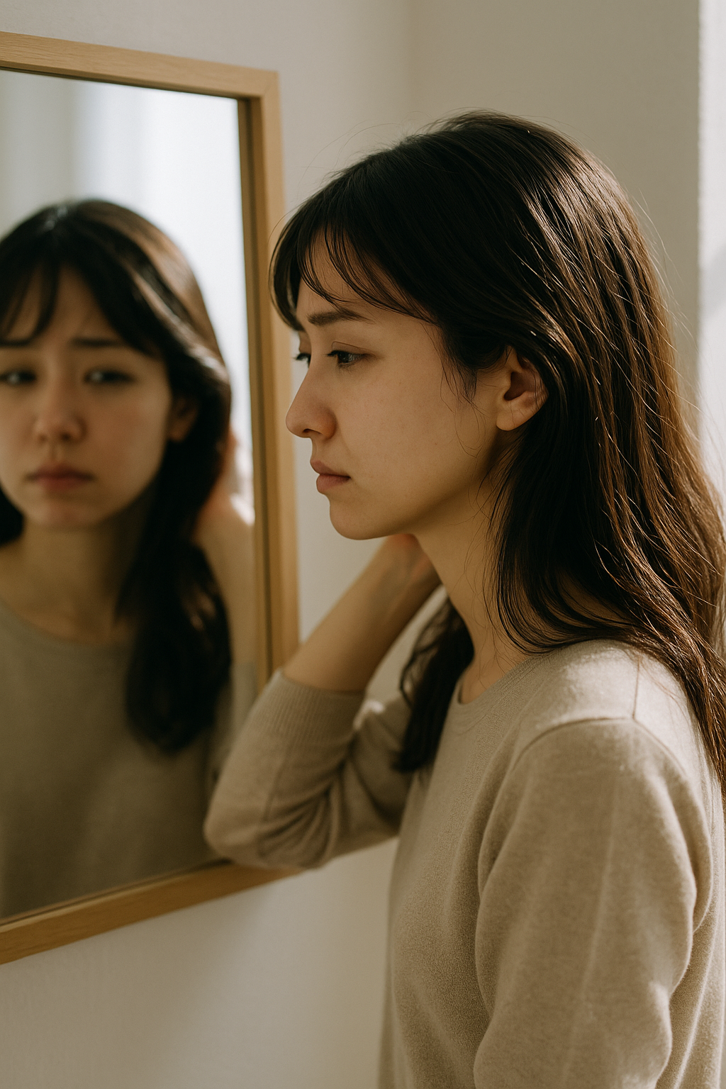 “疲れて見える髪”と“疲れて見えない髪”の違い。