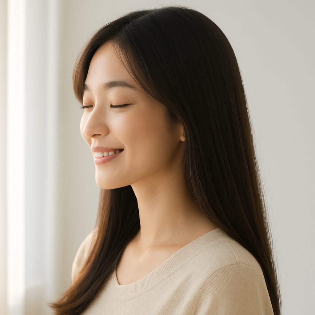 髪が綺麗な日って気分がいい。