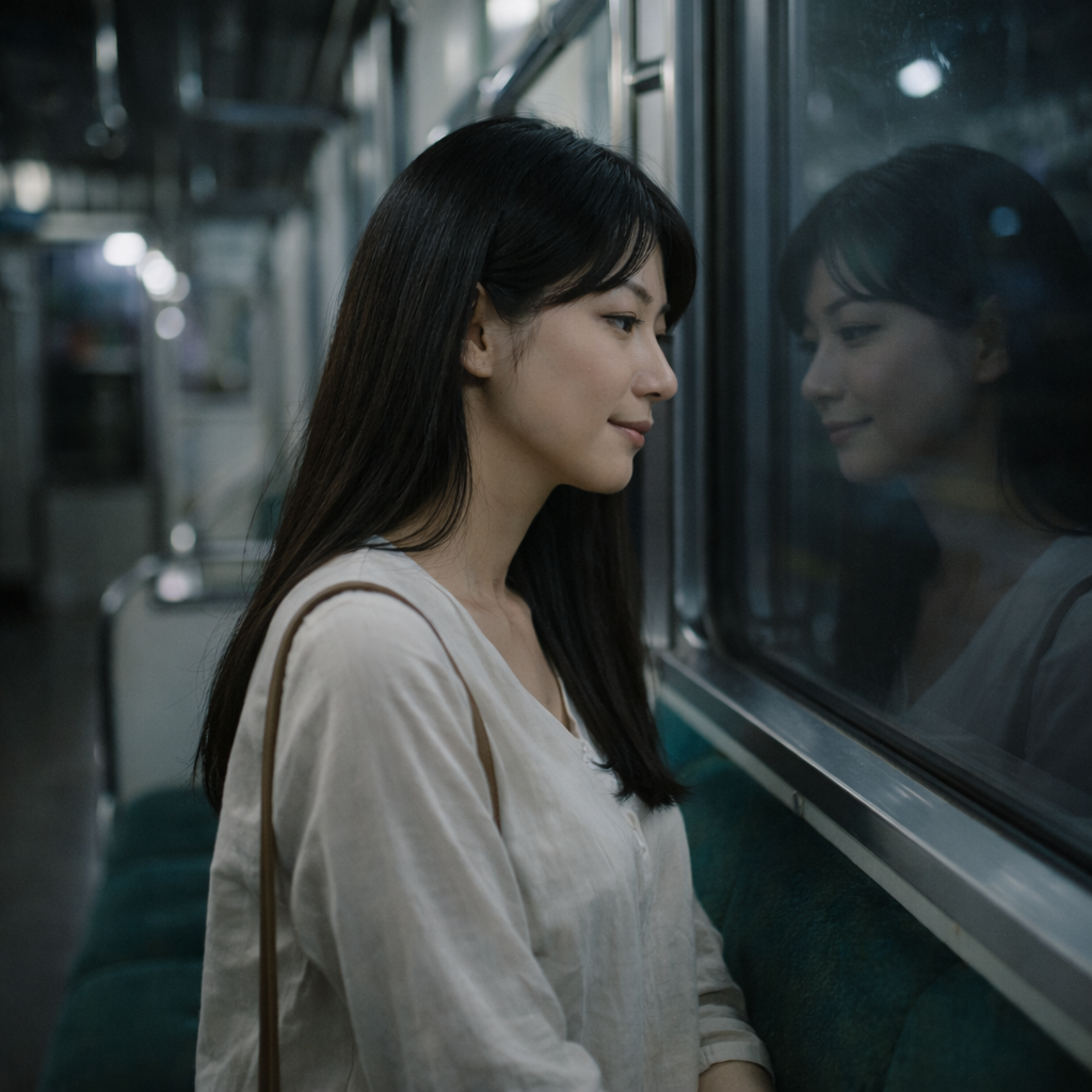 終電の車内でも崩れてなかった