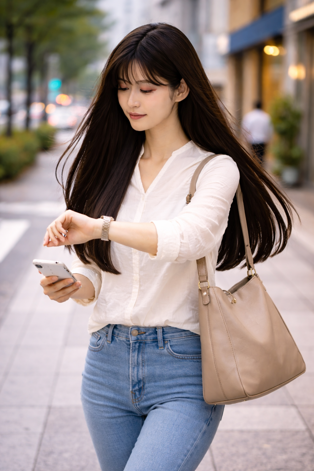 急いでいる日でもそのままだった
